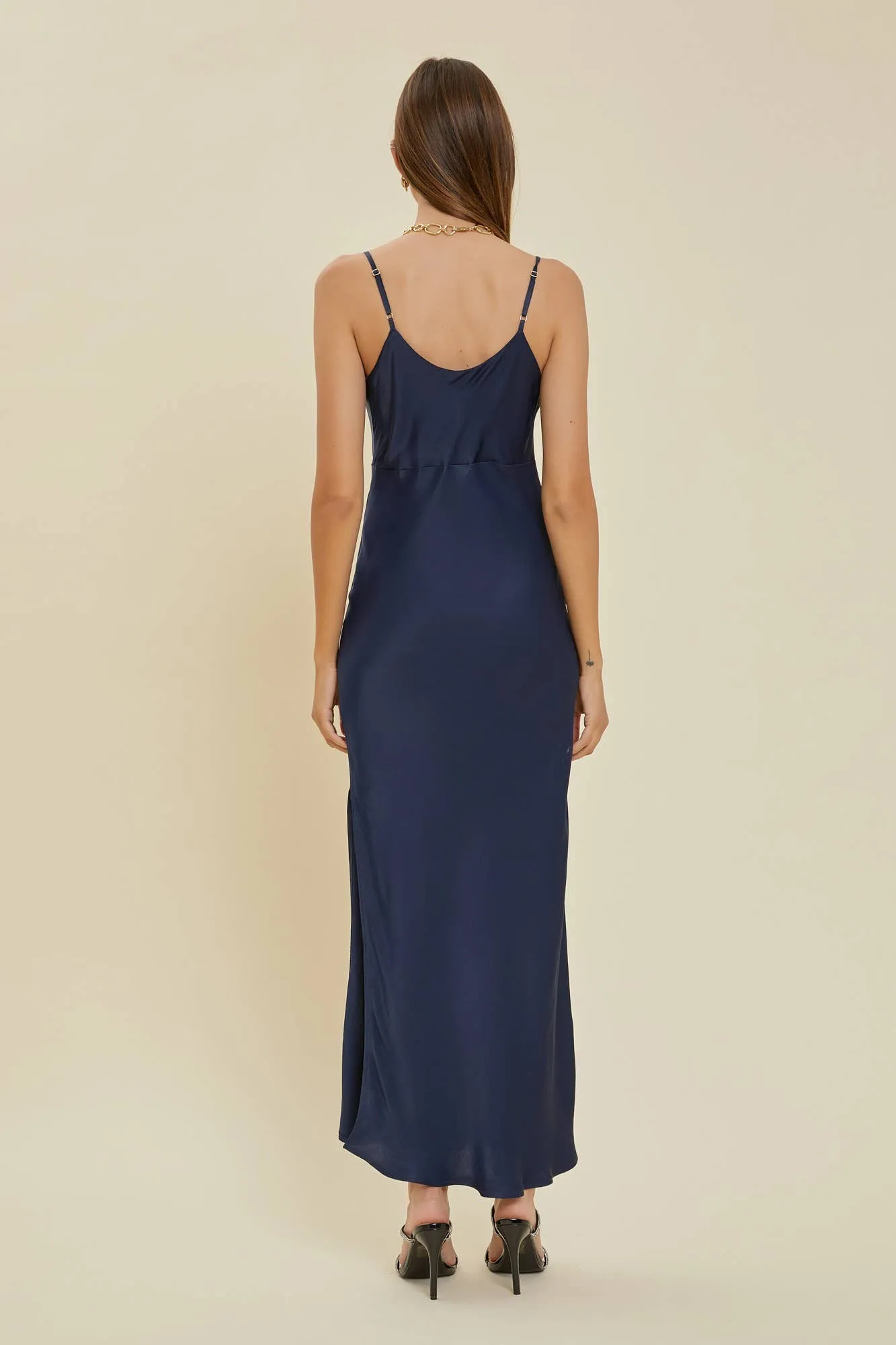 Cowl Neck Slip Dress
