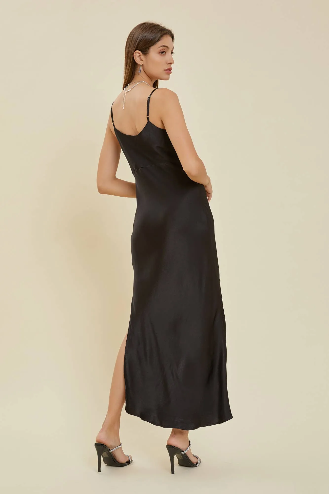 Cowl Neck Slip Dress