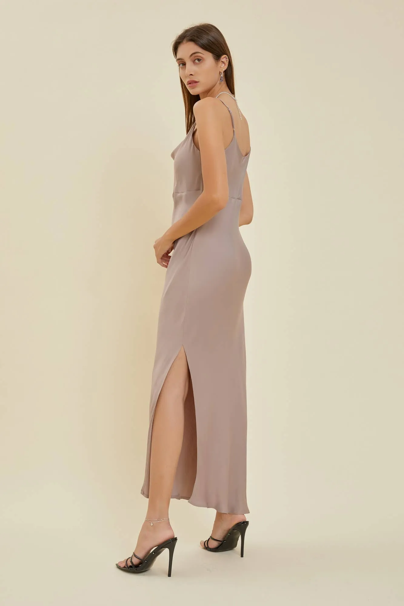 Cowl Neck Slip Dress