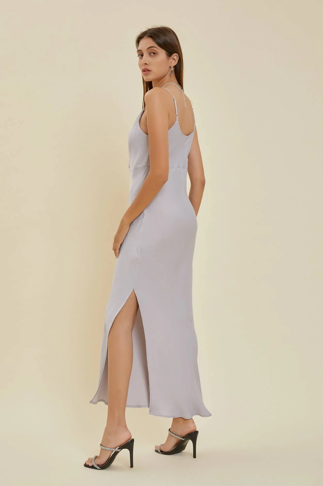 Cowl Neck Slip Dress