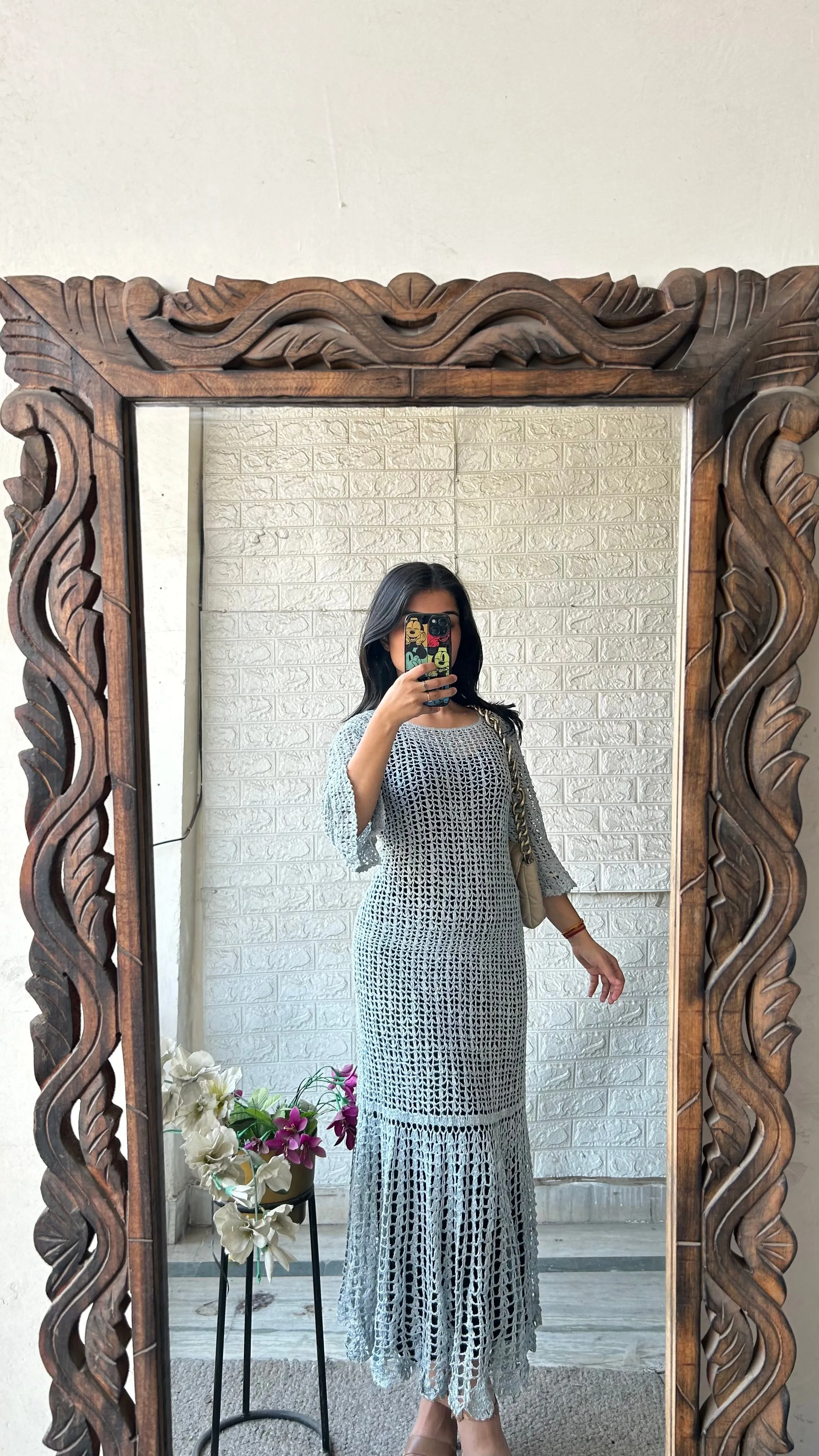 Crochet Dress Free size up to bust 40