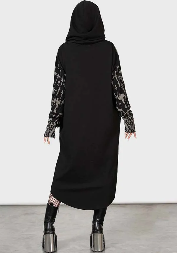 Cross The Bear Longline | HOODIE