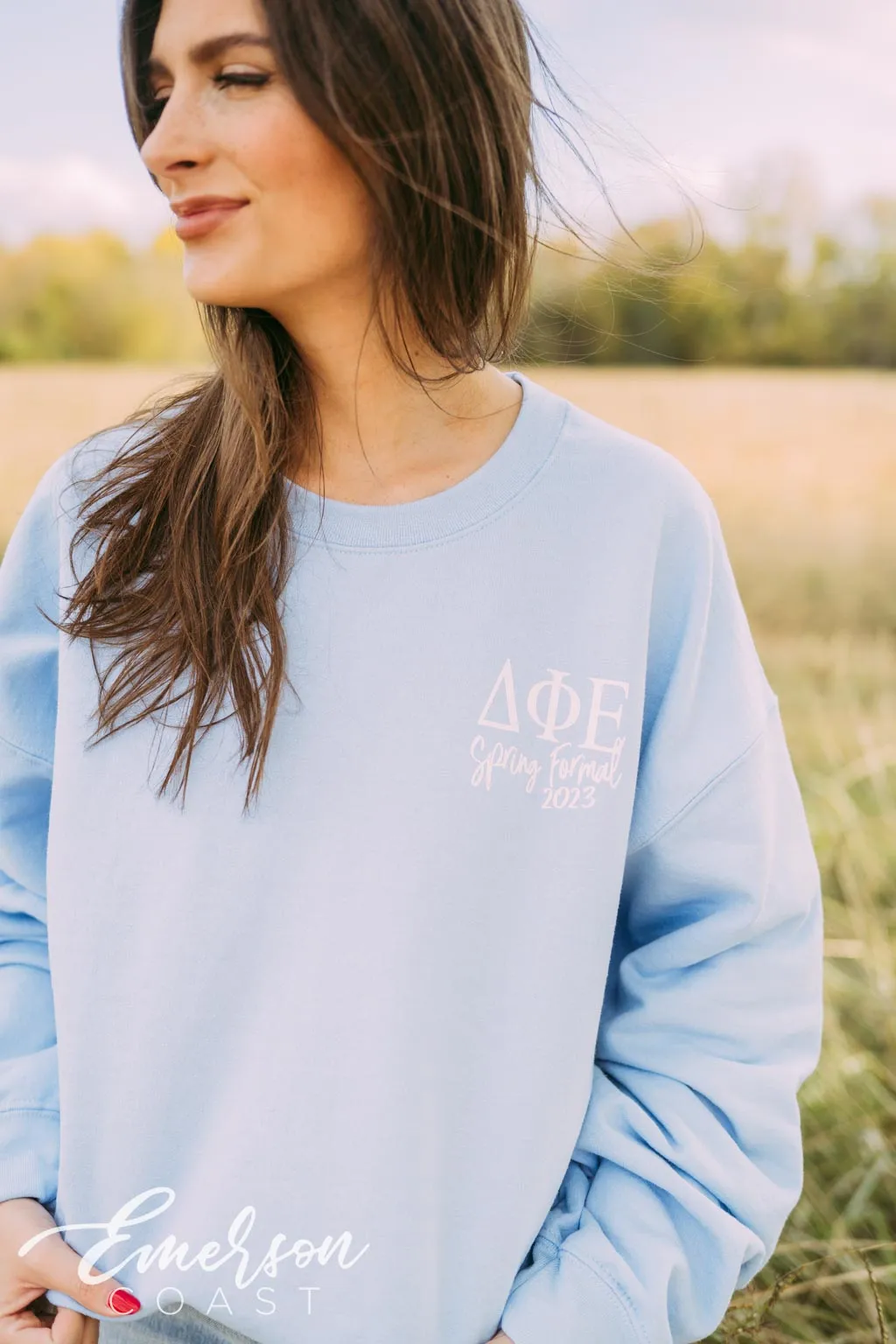 Delta Phi Epsilon Spring Formal House Crewneck