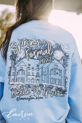Delta Phi Epsilon Spring Formal House Crewneck