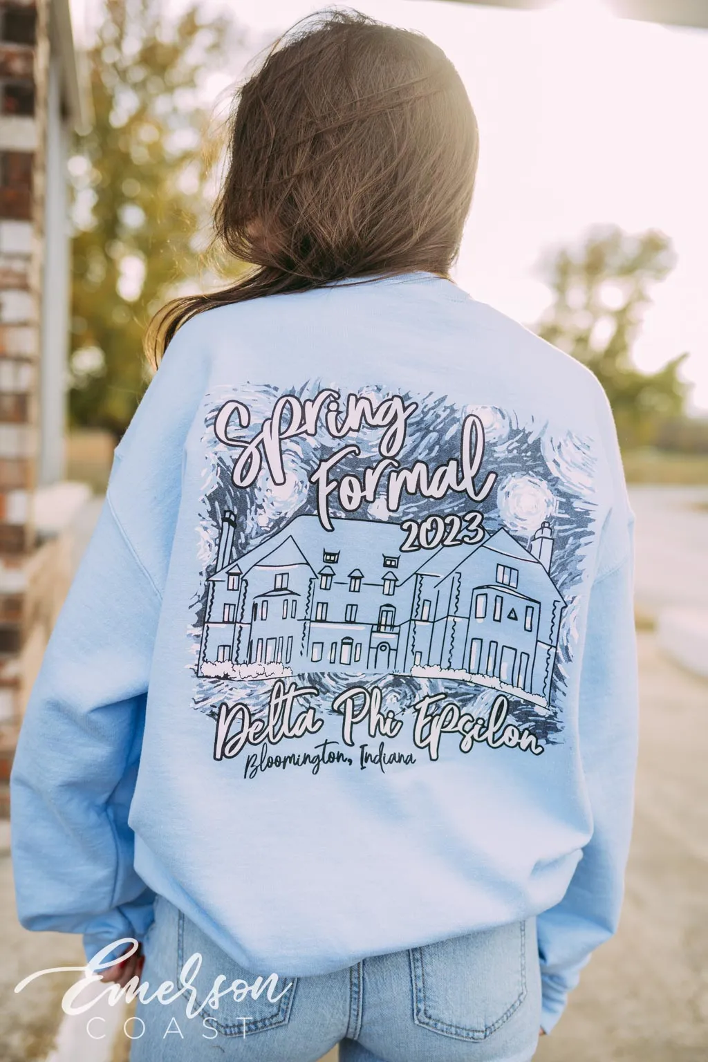 Delta Phi Epsilon Spring Formal House Crewneck