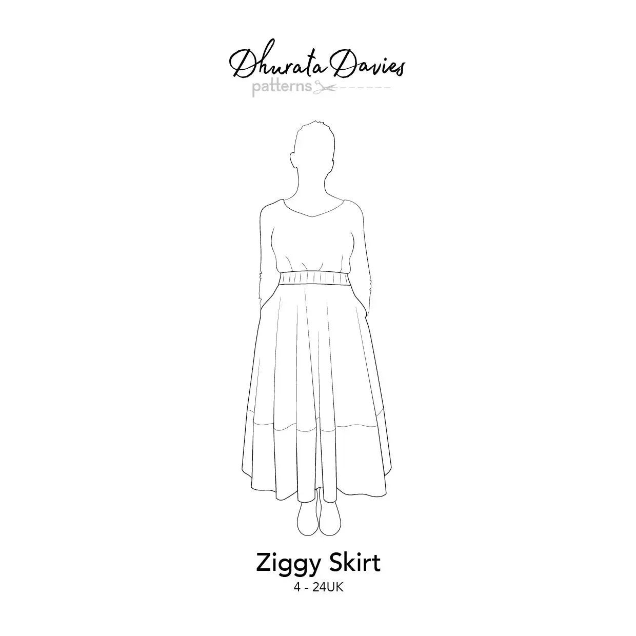Dhurata Davies - Ziggy Skirt - Paper Sewing Pattern