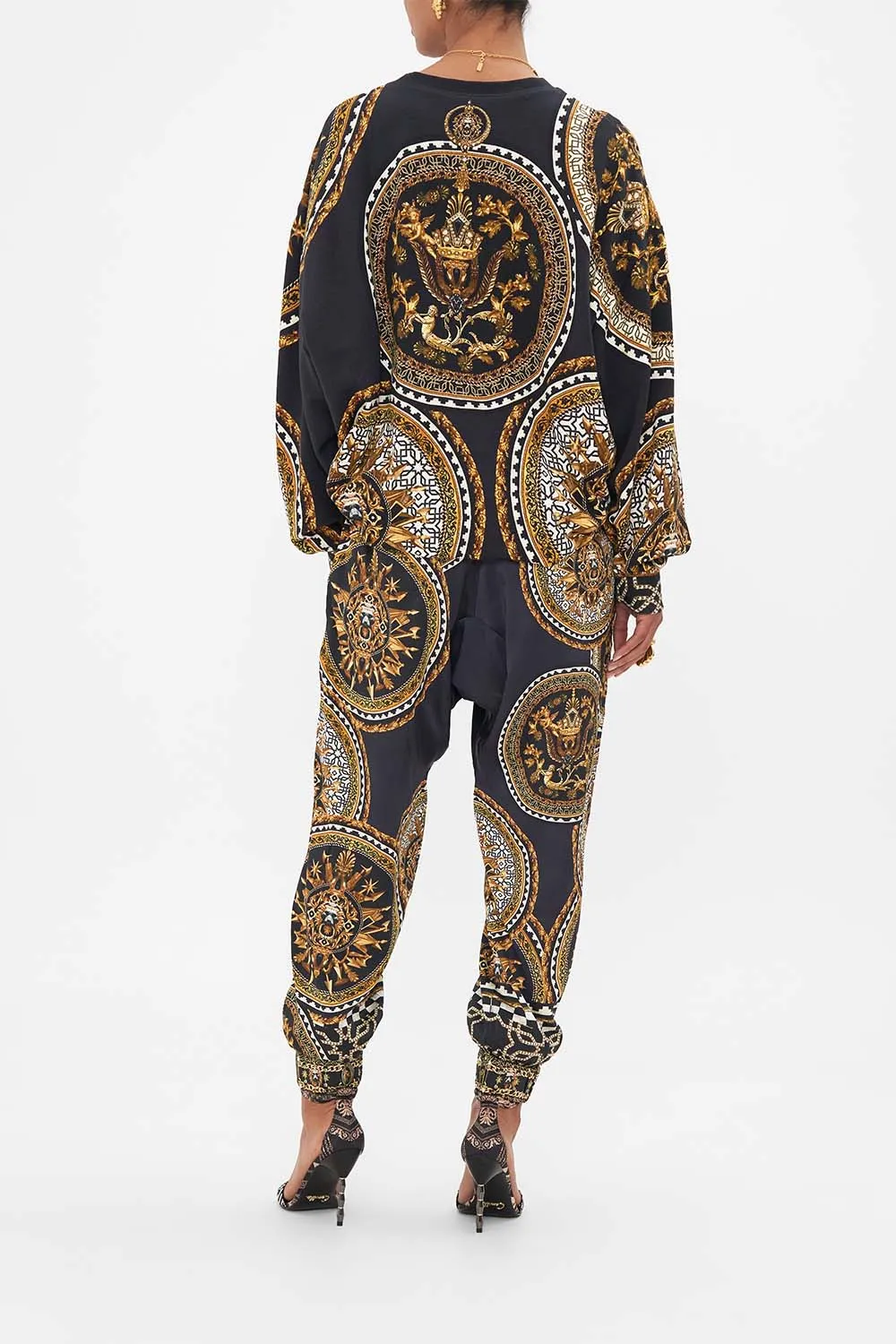 DROP CROTCH TRACK PANT DUOMO KALEIDO