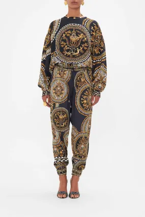 DROP CROTCH TRACK PANT DUOMO KALEIDO