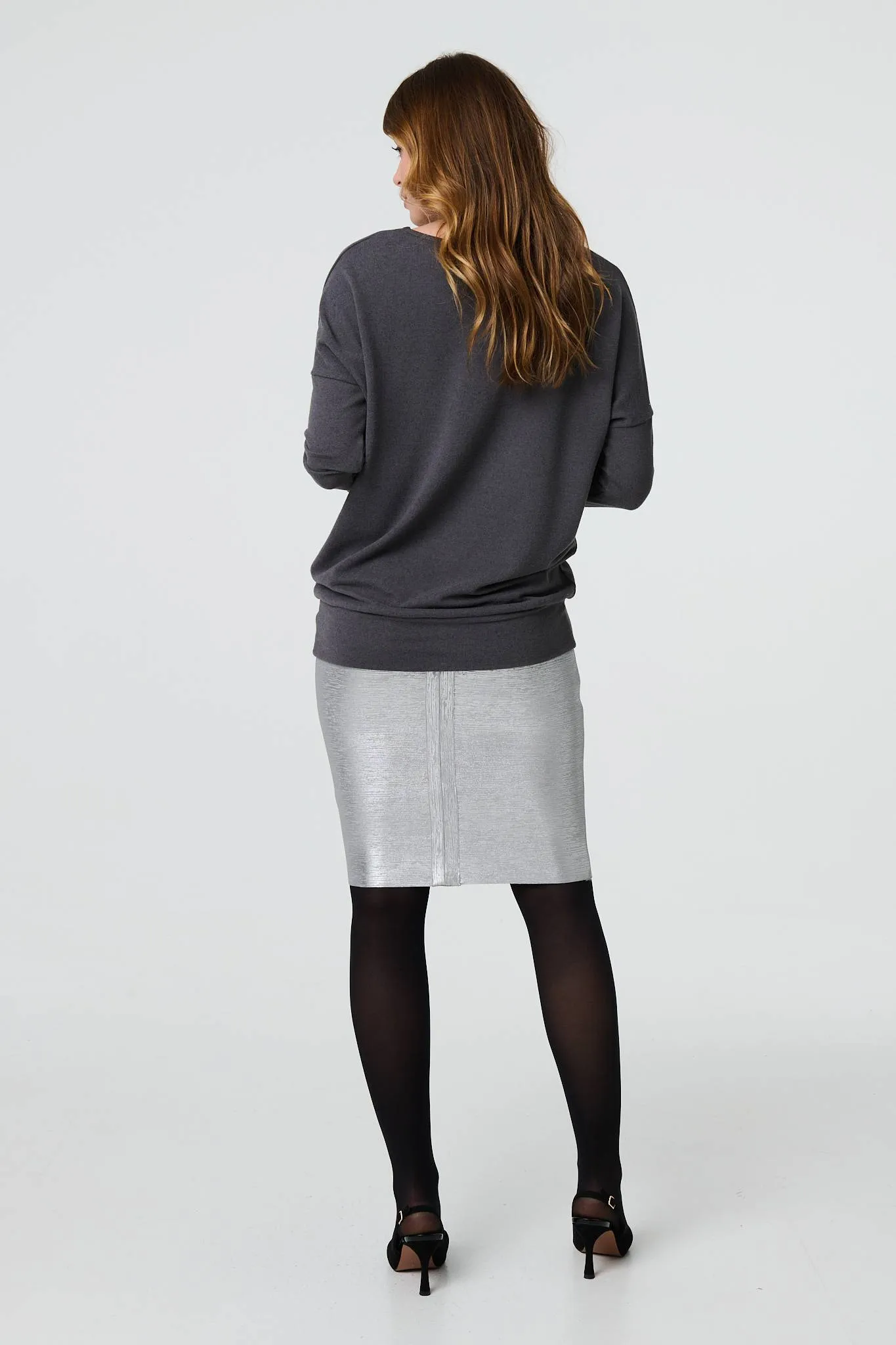 Drop Shoulder Relaxed Knit Top