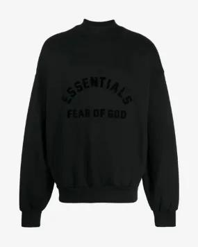 FEAR OF GOD FOG ESSENTIALS SS23 CREWNECK JET BLACK (NEW)