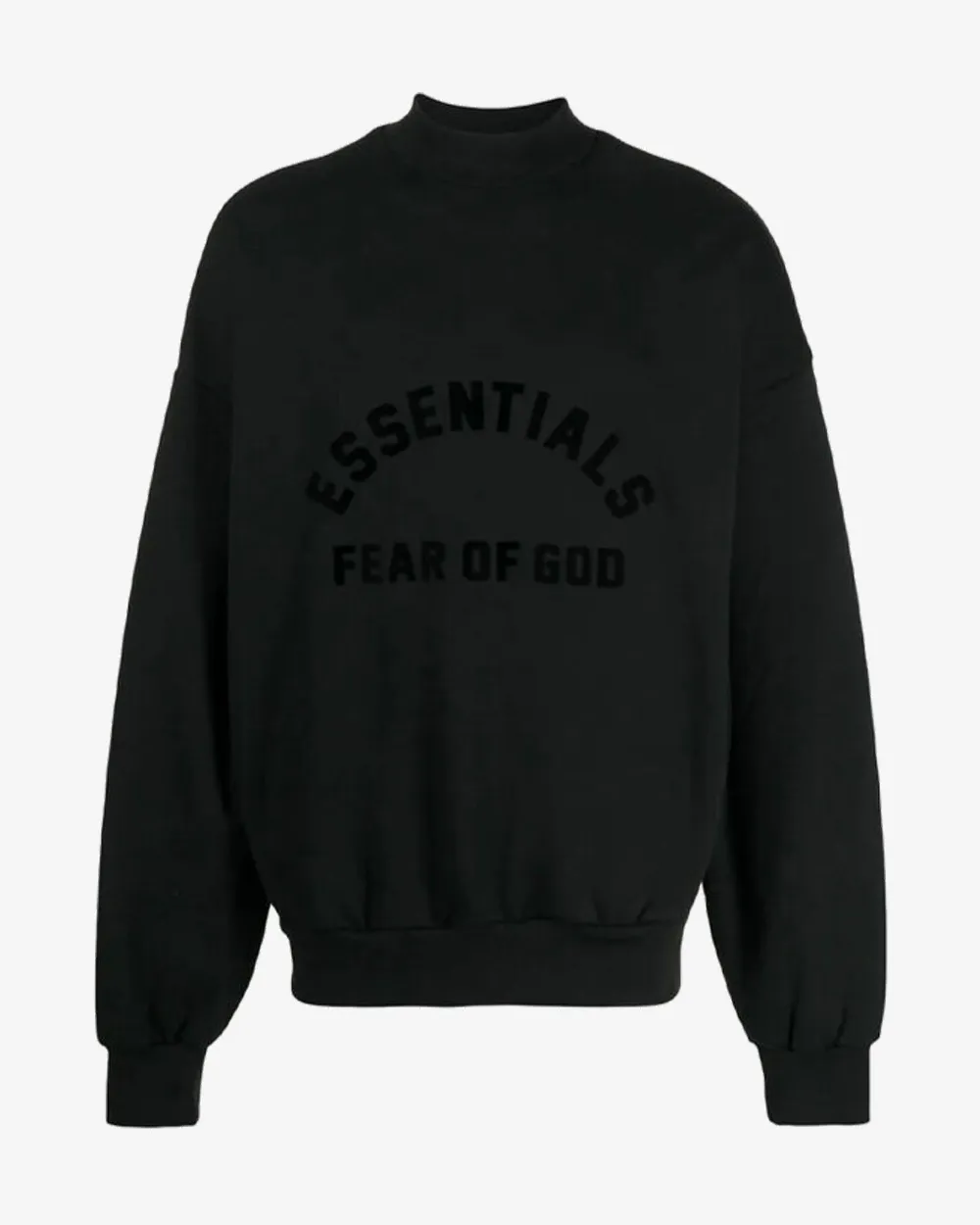 FEAR OF GOD FOG ESSENTIALS SS23 CREWNECK JET BLACK (NEW)