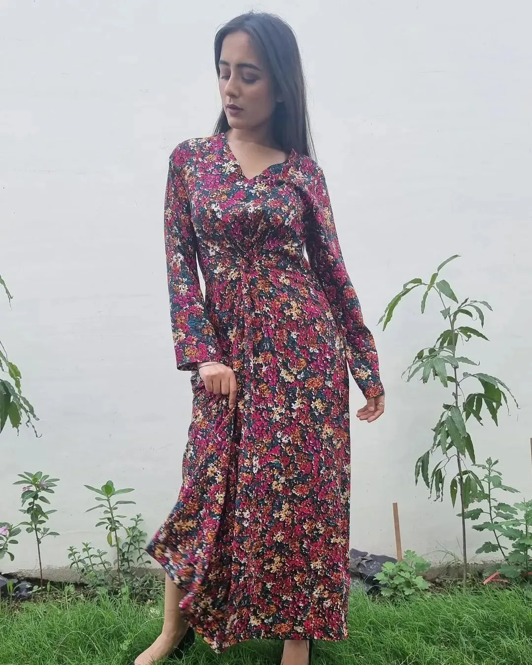 Floral Printed  Maxi Dress