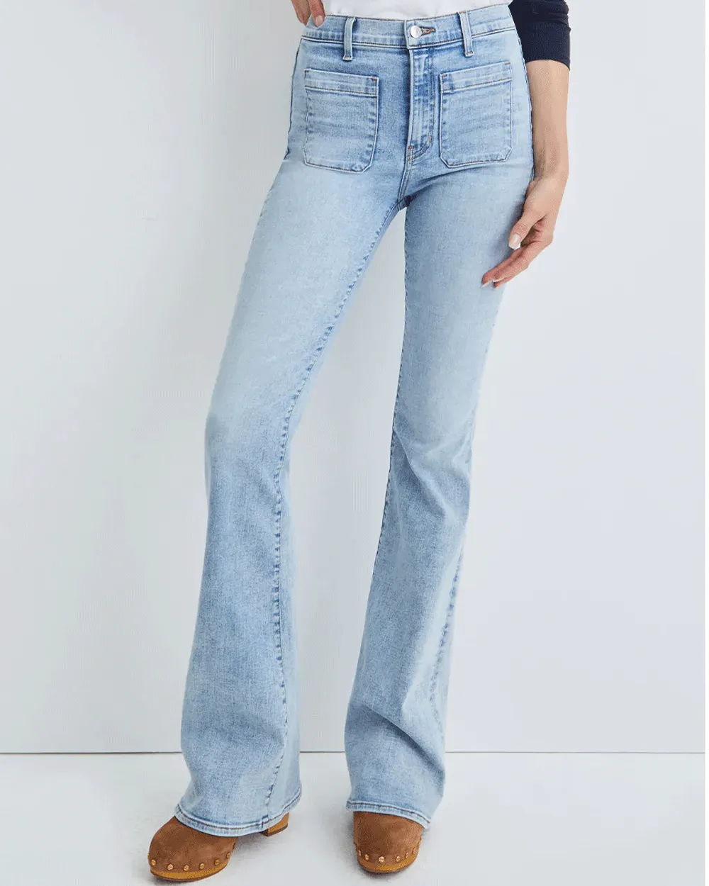 Florence Flare Patch Pocket Jean in Cape
