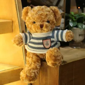 Fresh Accessories Plush Bear in Stripe Knit