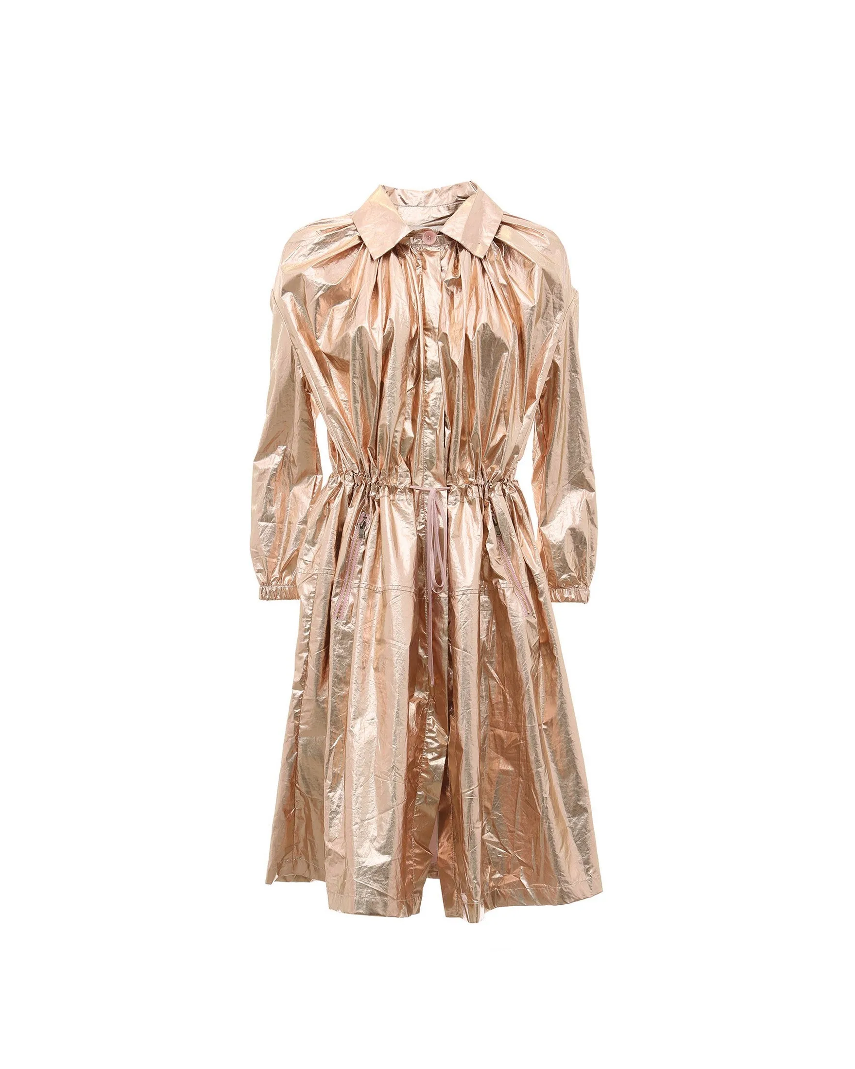 Golden parka with drawstring CORRALILLO
