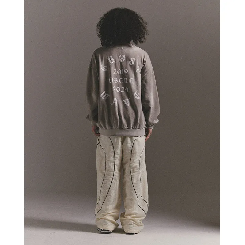 GOTHIC LOGO CREWNECK SWEAT / BROWN