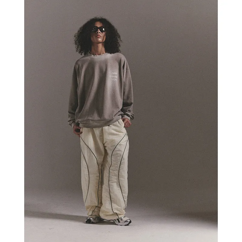 GOTHIC LOGO CREWNECK SWEAT / BROWN