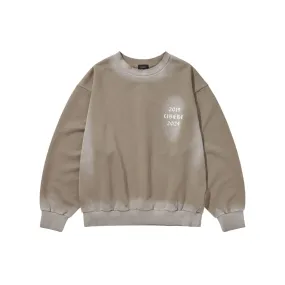 GOTHIC LOGO CREWNECK SWEAT / BROWN