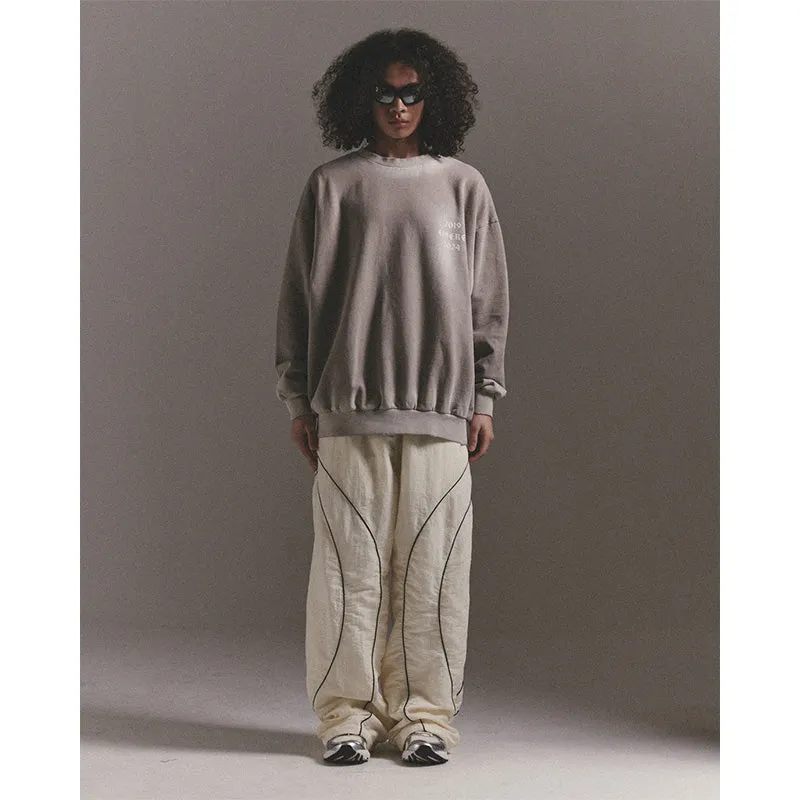 GOTHIC LOGO CREWNECK SWEAT / BROWN