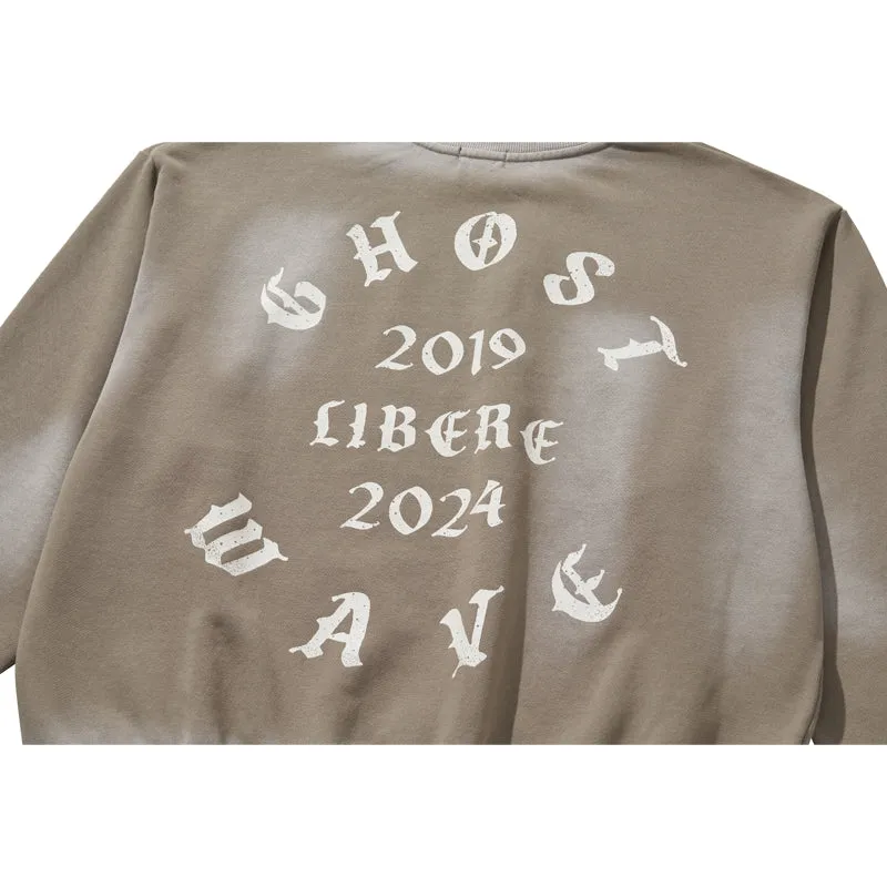 GOTHIC LOGO CREWNECK SWEAT / BROWN