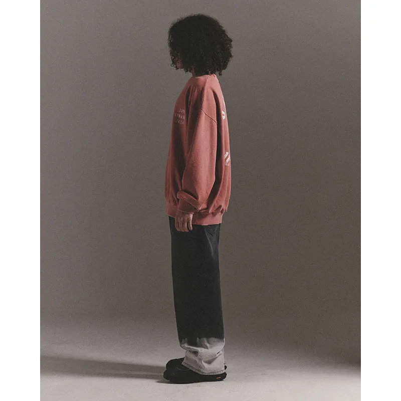 GOTHIC LOGO CREWNECK SWEAT / BURGUNDY