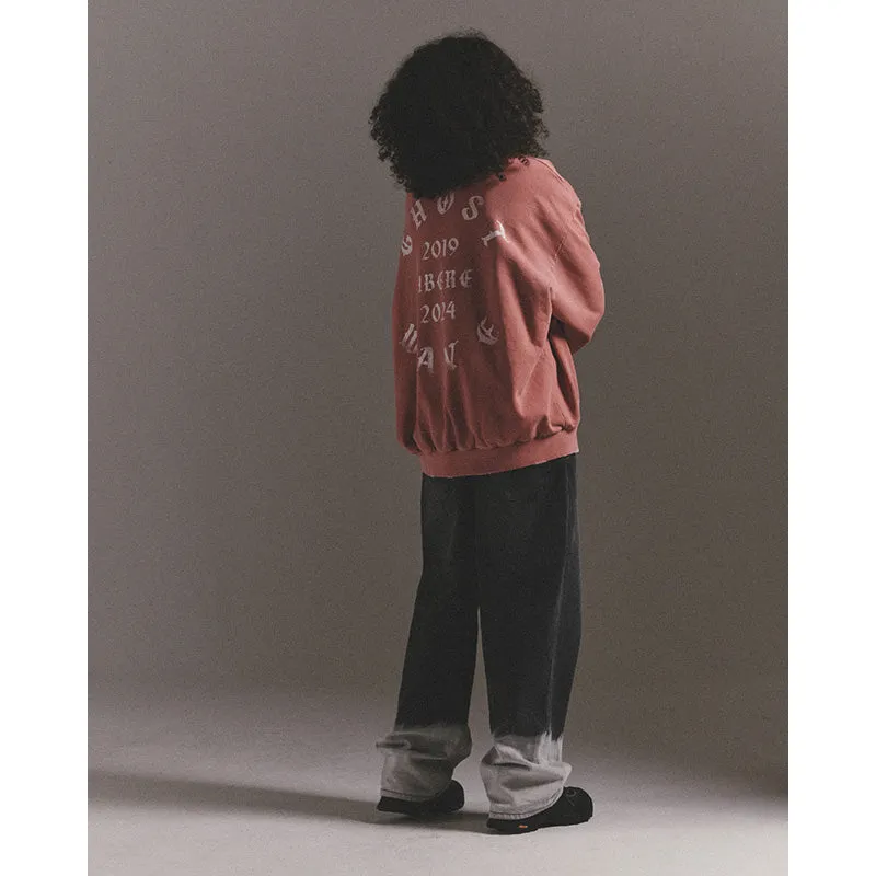 GOTHIC LOGO CREWNECK SWEAT / BURGUNDY