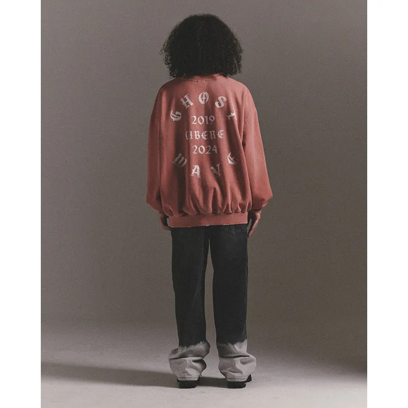 GOTHIC LOGO CREWNECK SWEAT / BURGUNDY