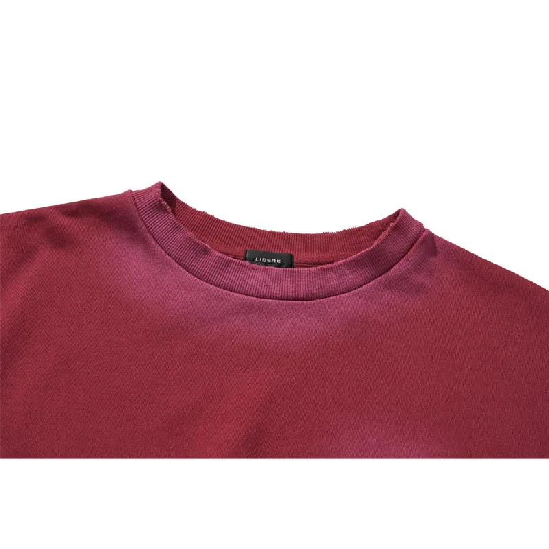GOTHIC LOGO CREWNECK SWEAT / BURGUNDY