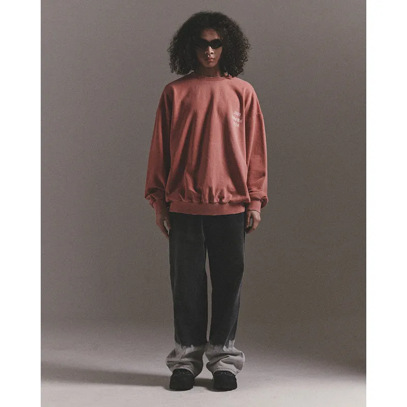 GOTHIC LOGO CREWNECK SWEAT / BURGUNDY