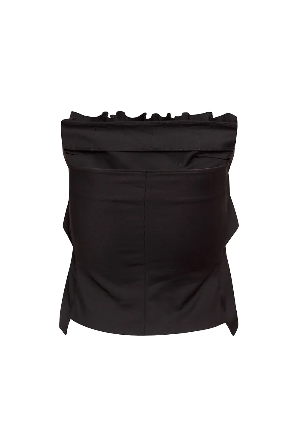 GRANADA SCULPTED TUBE TOP | BLACK