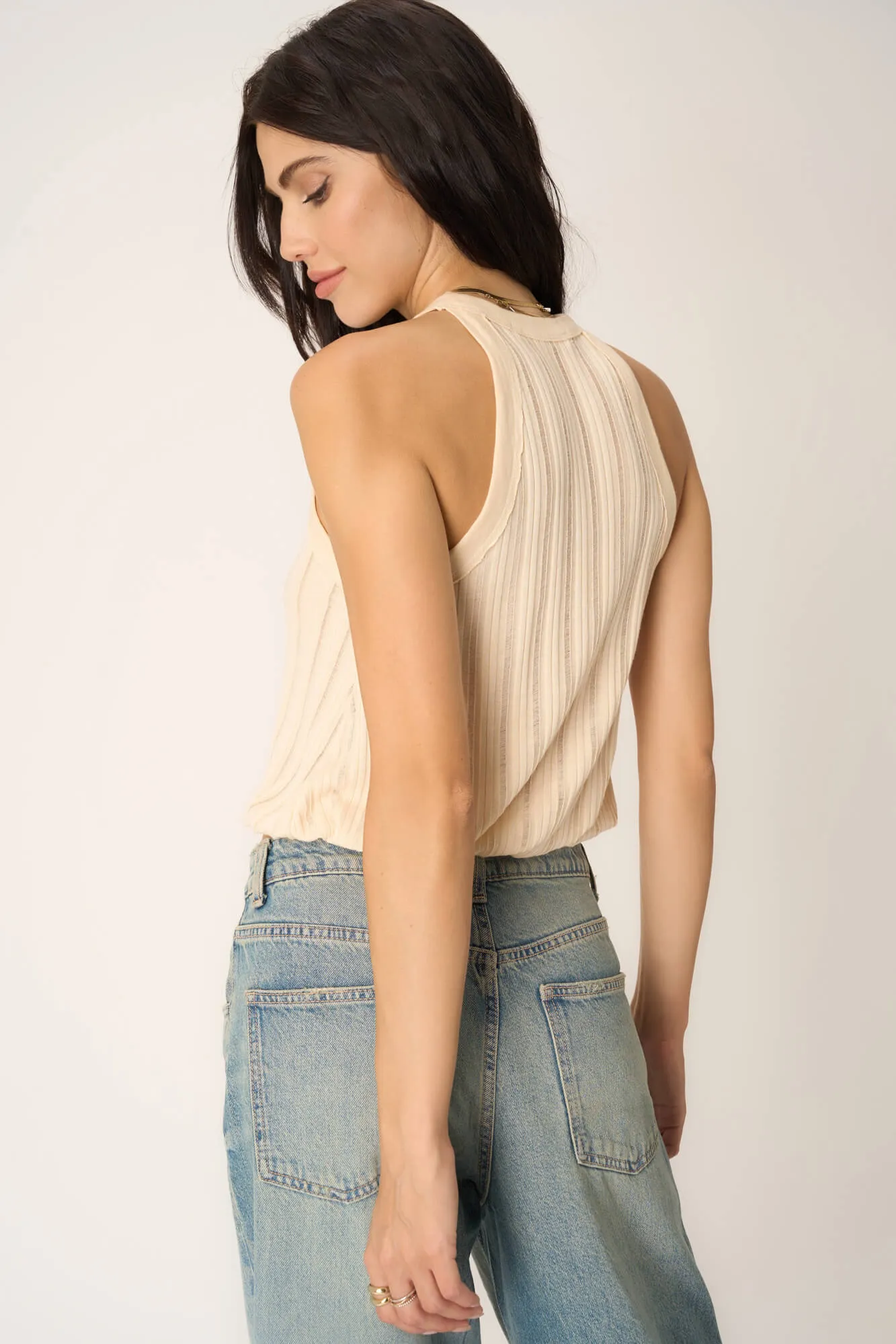 Groovy Textured Bubble Tank - Chalk