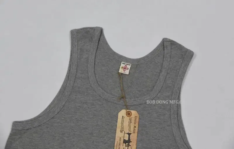 Heavyweight Solid Cotton Tank Top for Men - Sleeveless