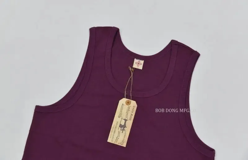 Heavyweight Solid Cotton Tank Top for Men - Sleeveless