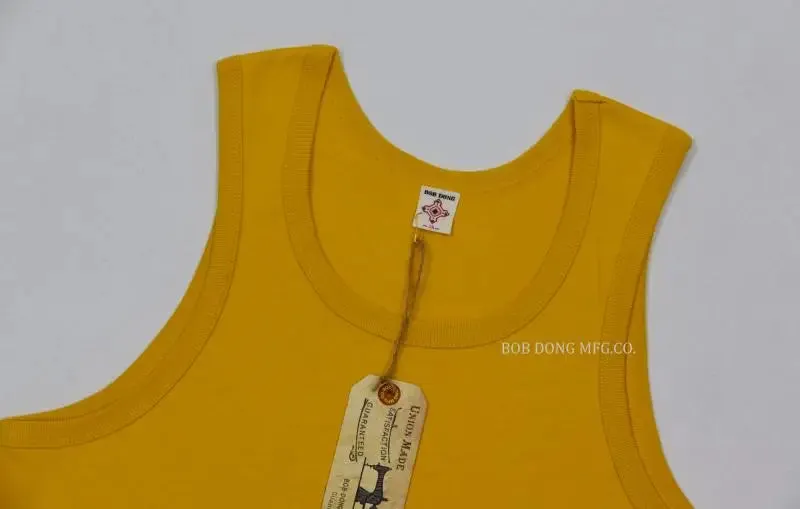 Heavyweight Solid Cotton Tank Top for Men - Sleeveless