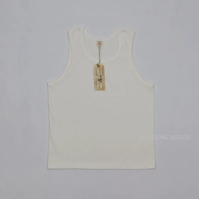 Heavyweight Solid Cotton Tank Top for Men - Sleeveless