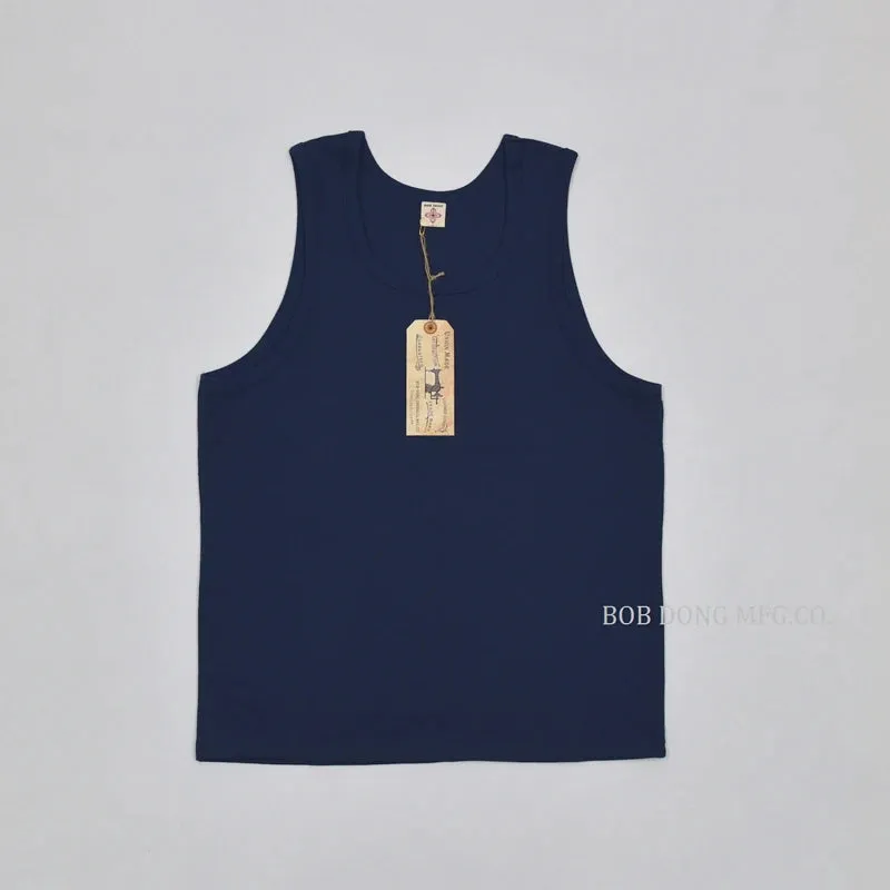 Heavyweight Solid Cotton Tank Top for Men - Sleeveless