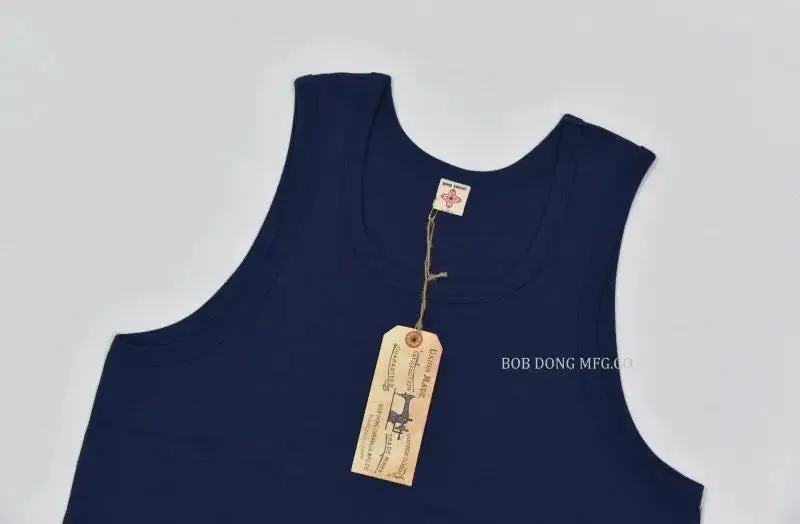 Heavyweight Solid Cotton Tank Top for Men - Sleeveless