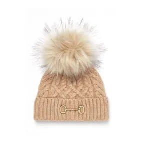 Holland Cooper Ladies Horsebit Bobble Hat