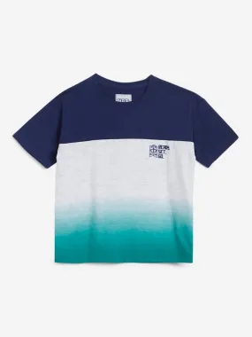 HOP Kids Grey Colour-Blocked T-Shirts