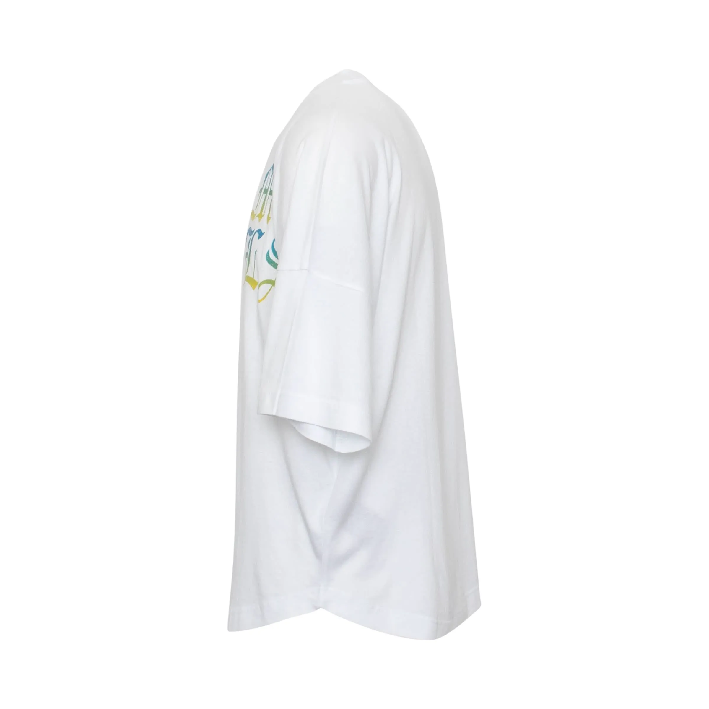 Hue Gothic Logo Over T-Shirt in White