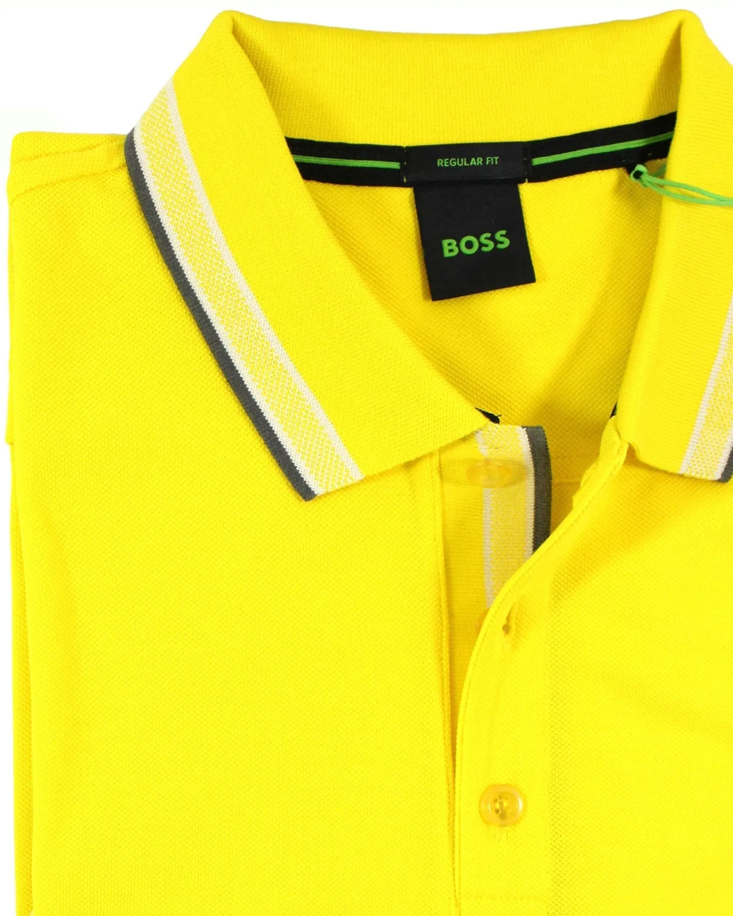 Hugo Boss Cotton Polo Shirt Regular Fit Yellow XL
