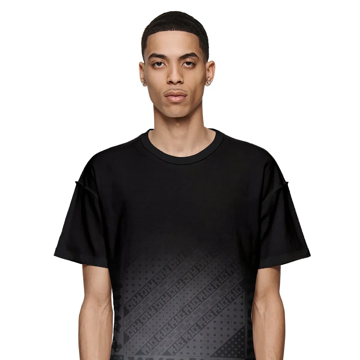 Inside Out Tee Flag Bandana (Black) - P101-JFBB324