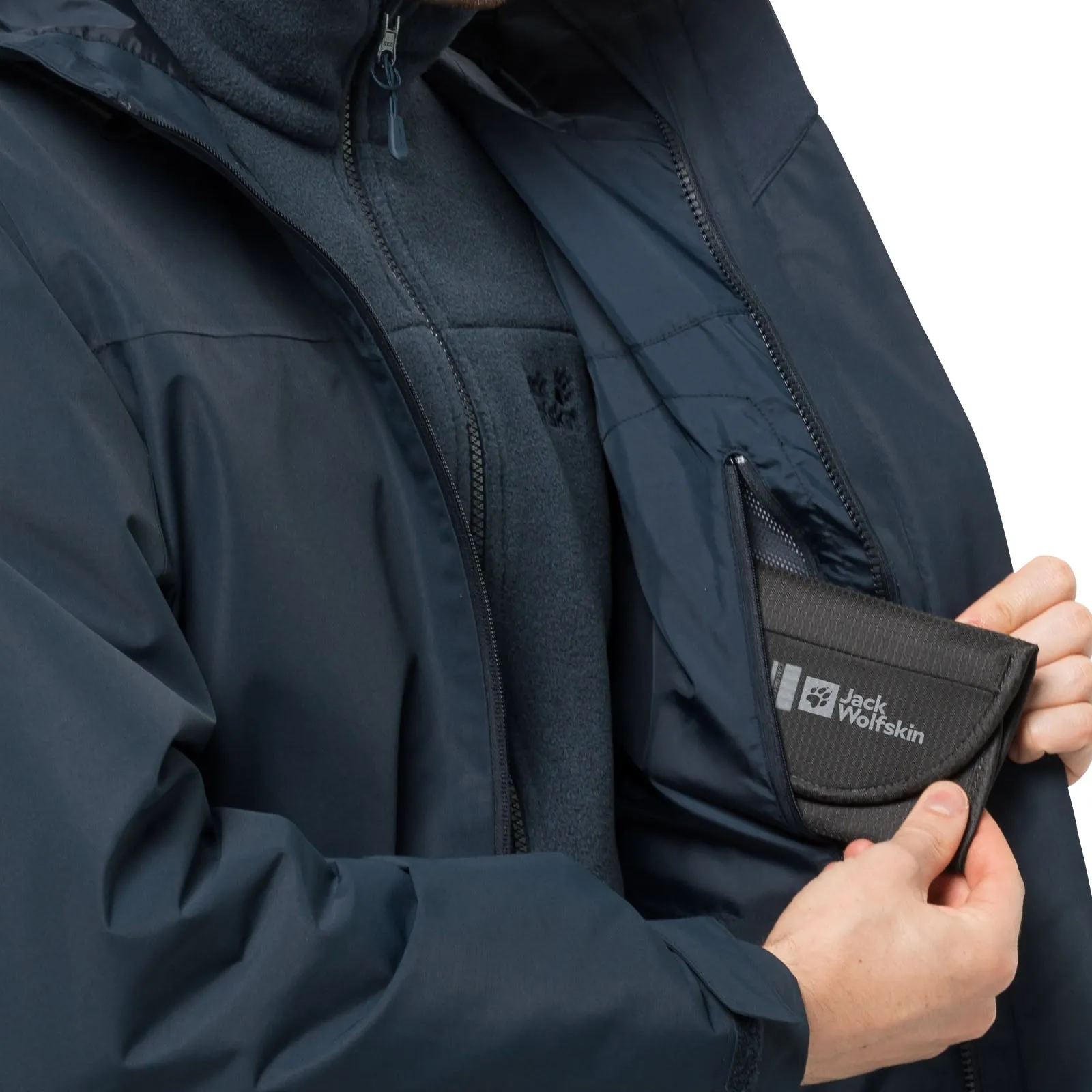 Jack Wolfskin Mens Taubenburg 3in1 Waterproof Insulated Jacket