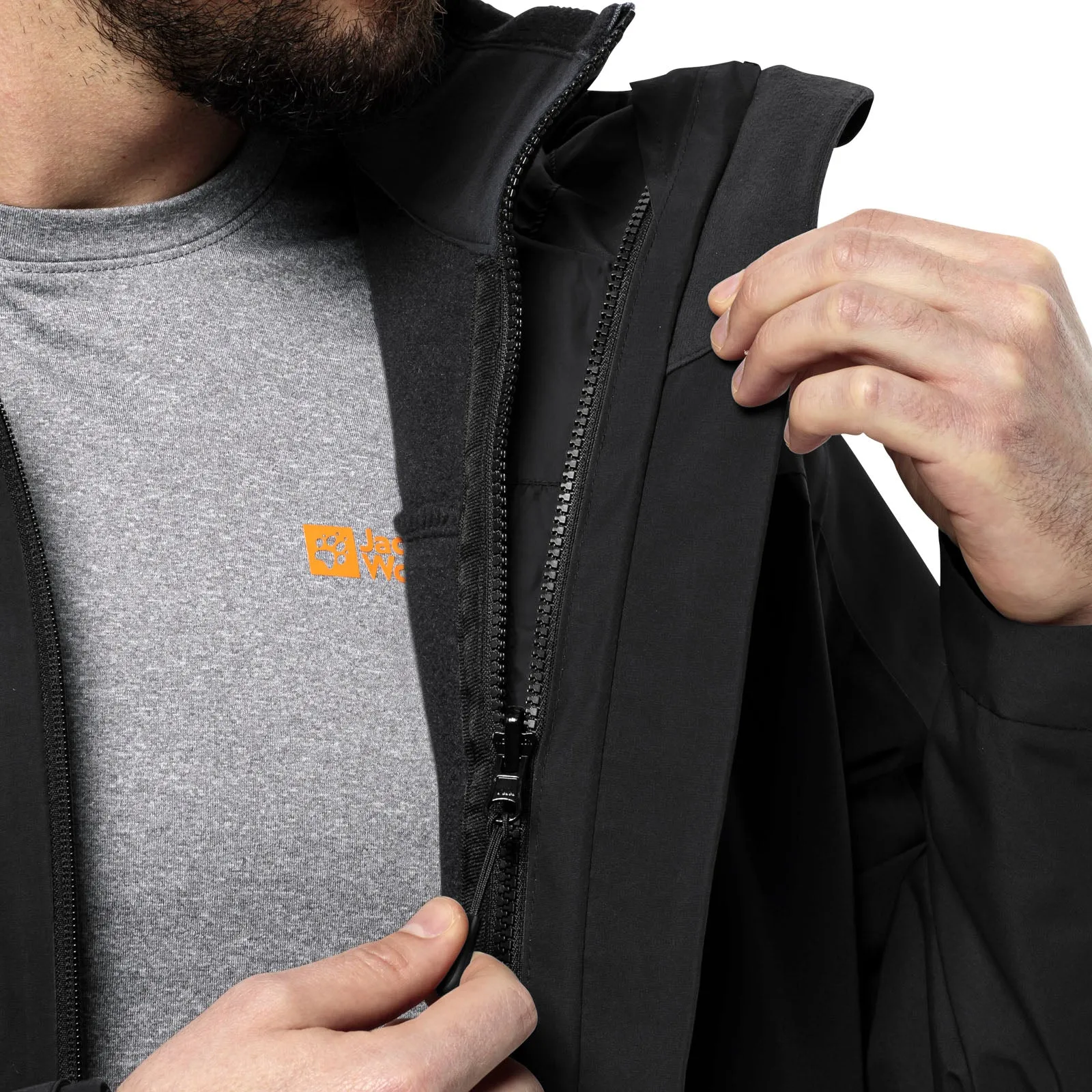 Jack Wolfskin Mens Taubenburg 3in1 Waterproof Insulated Jacket