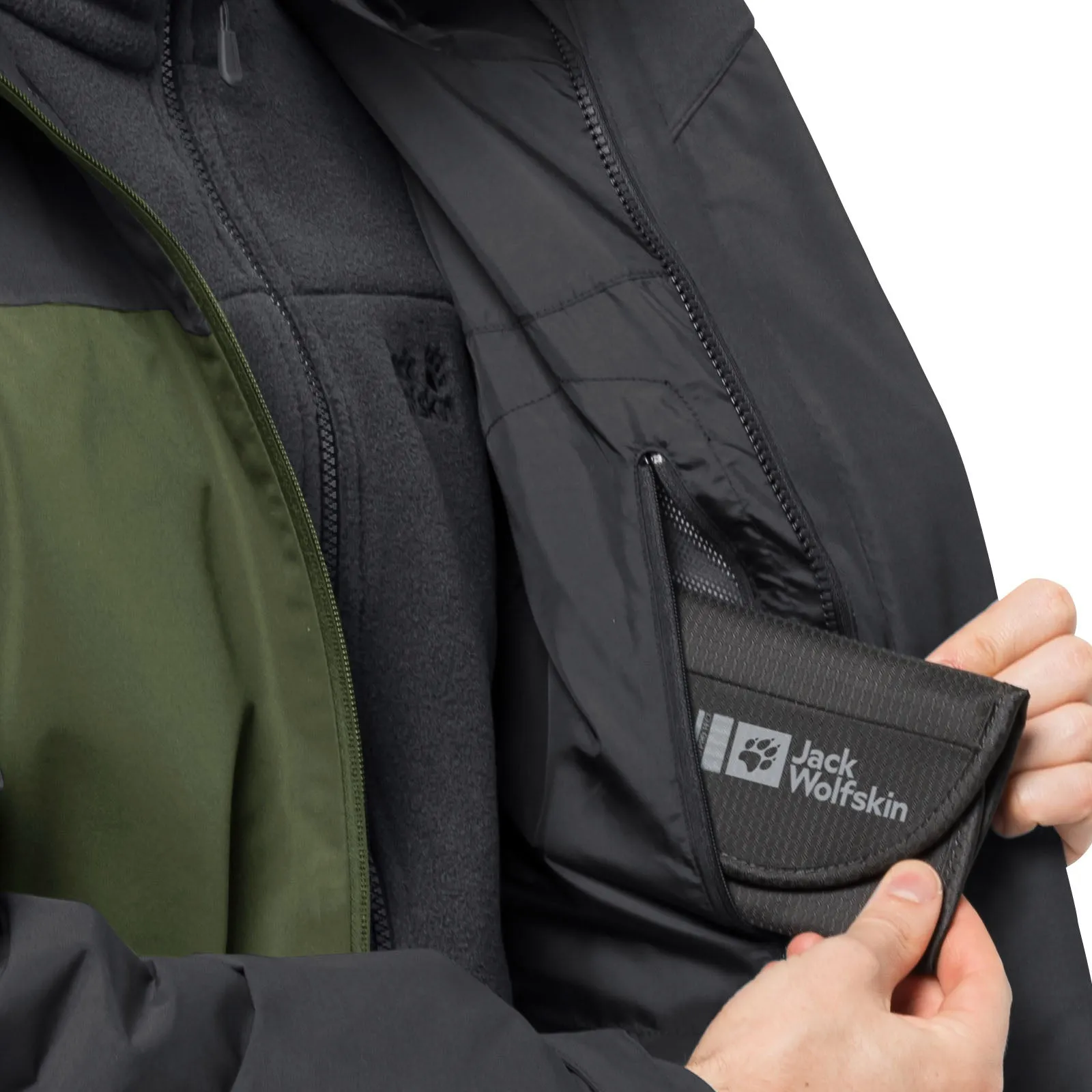 Jack Wolfskin Mens Taubenburg 3in1 Waterproof Insulated Jacket