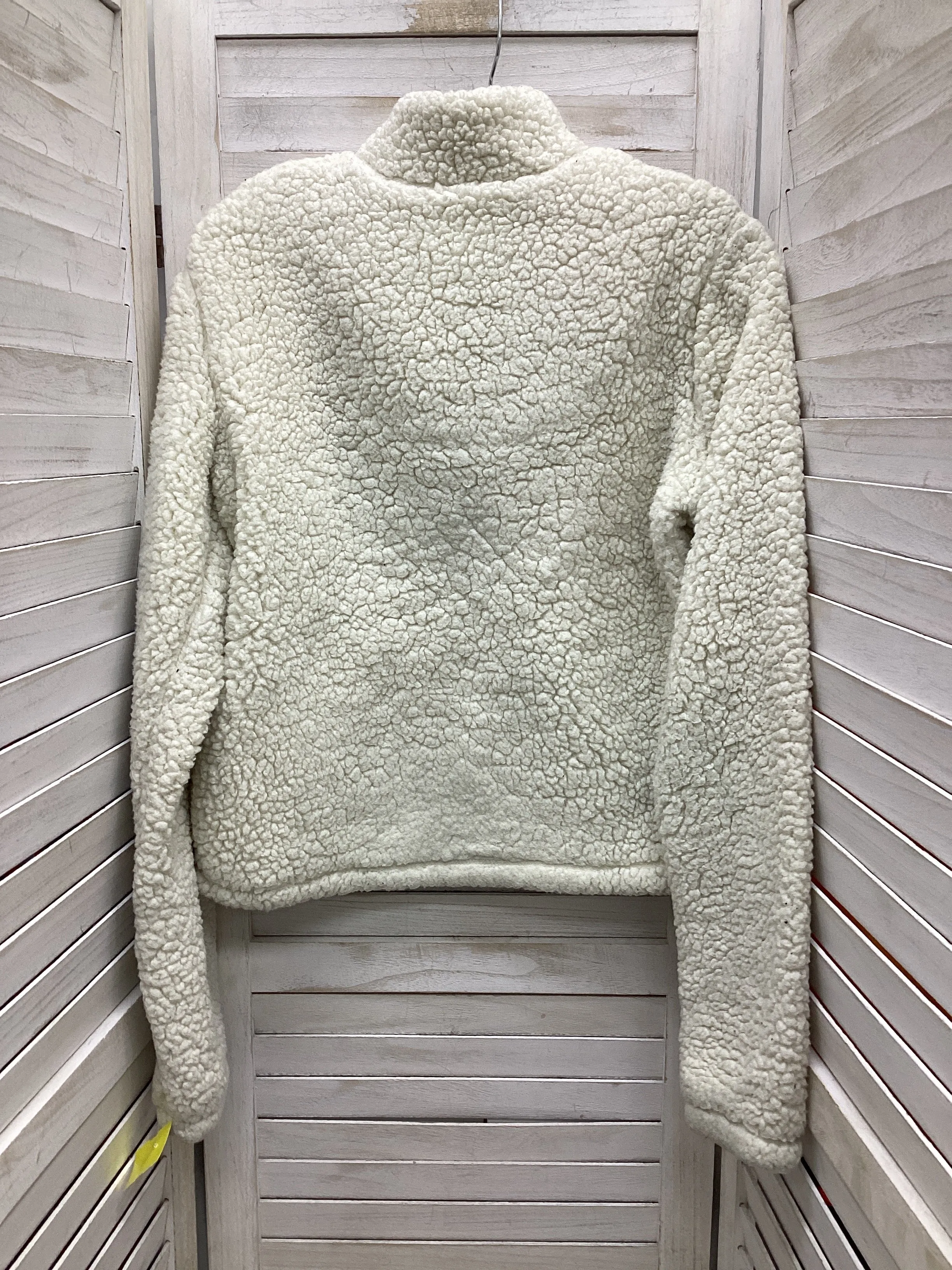 Jacket Faux Fur & Sherpa By Hollister In White, Size: S