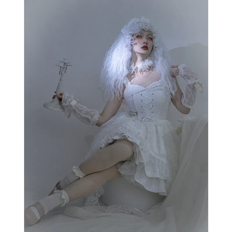 JSK ♥Ready to Ship♥White Lover♥ Gothic Lolita Dress