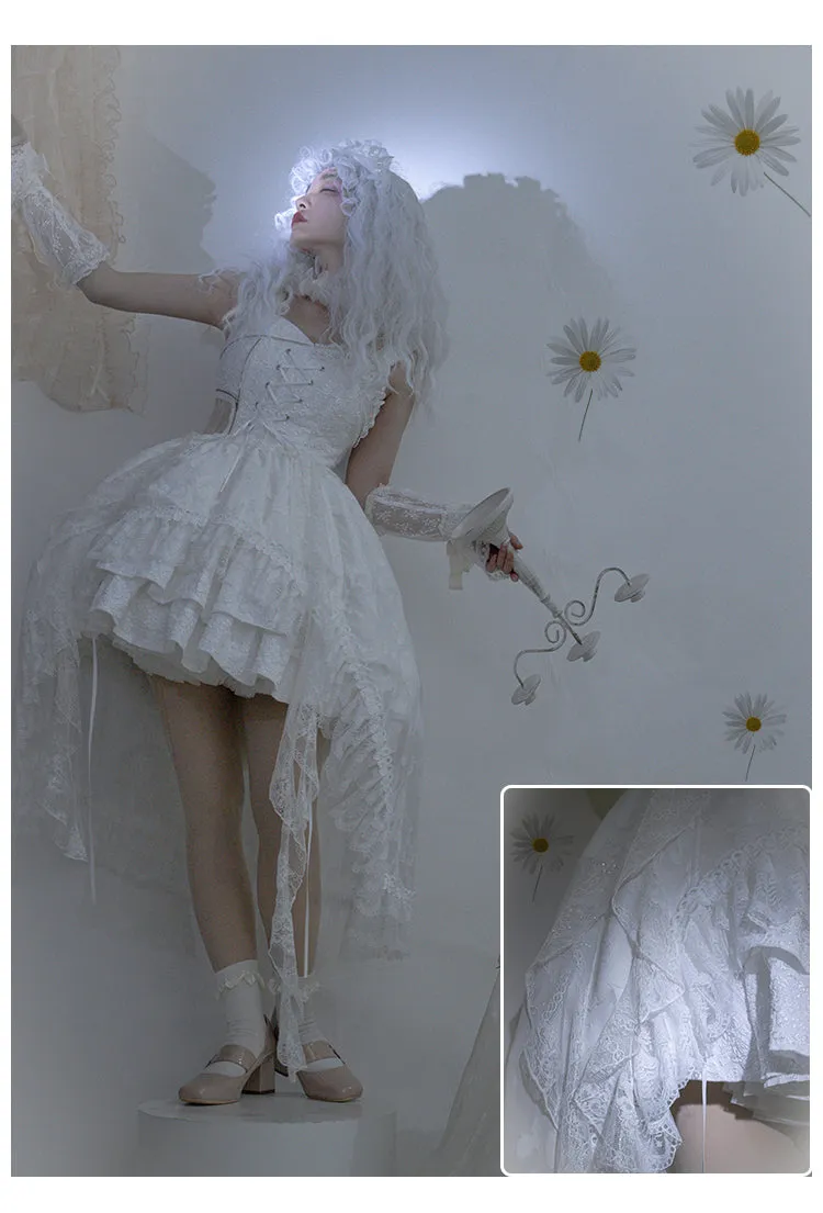 JSK ♥Ready to Ship♥White Lover♥ Gothic Lolita Dress