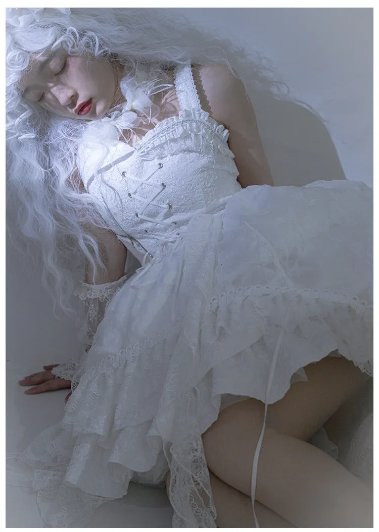 JSK ♥Ready to Ship♥White Lover♥ Gothic Lolita Dress