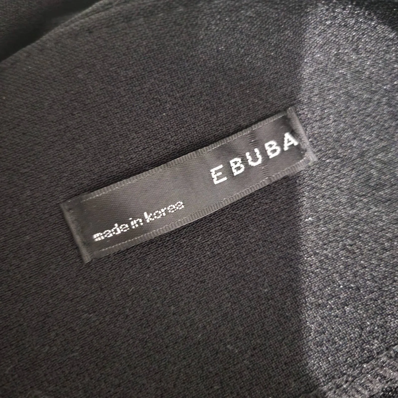 Jumper Dress Black Peplum Pinafore Trumpet Skirt Ebuba Monochrome Size Medium